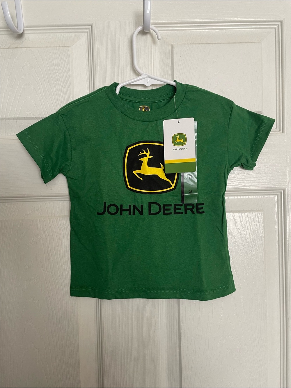 NWT John Deere Kids' 2T Green Logo Tee